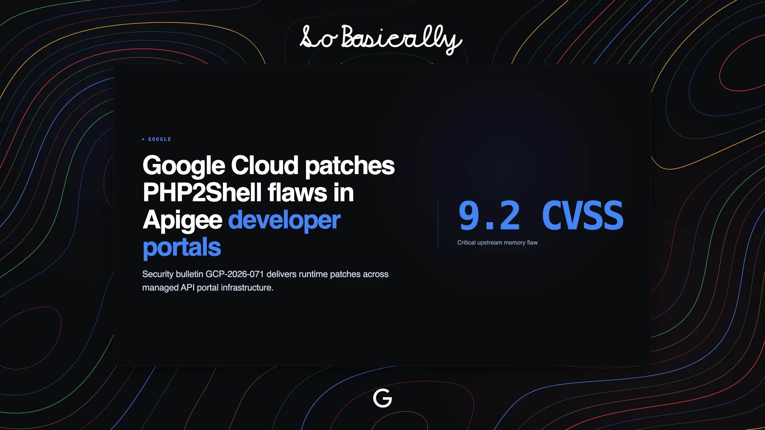 Topographic elevation contour card for Google Cloud patches PHP2Shell flaws in Apigee developer portals