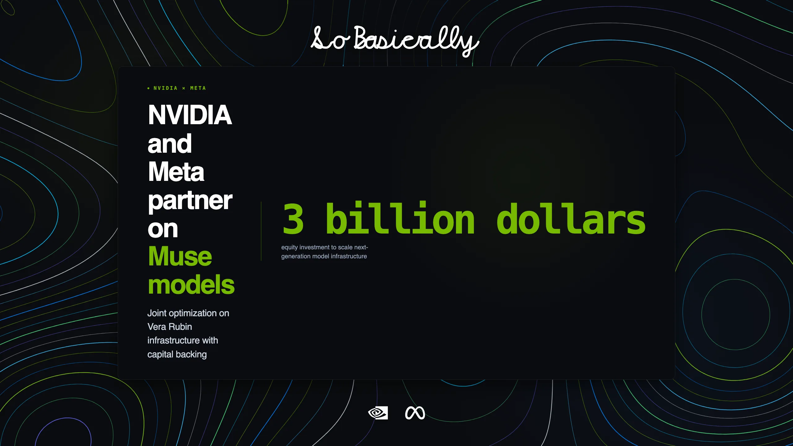 Decision brief card for NVIDIA and Meta expand alliance with 3 billion dollar investment in Muse models