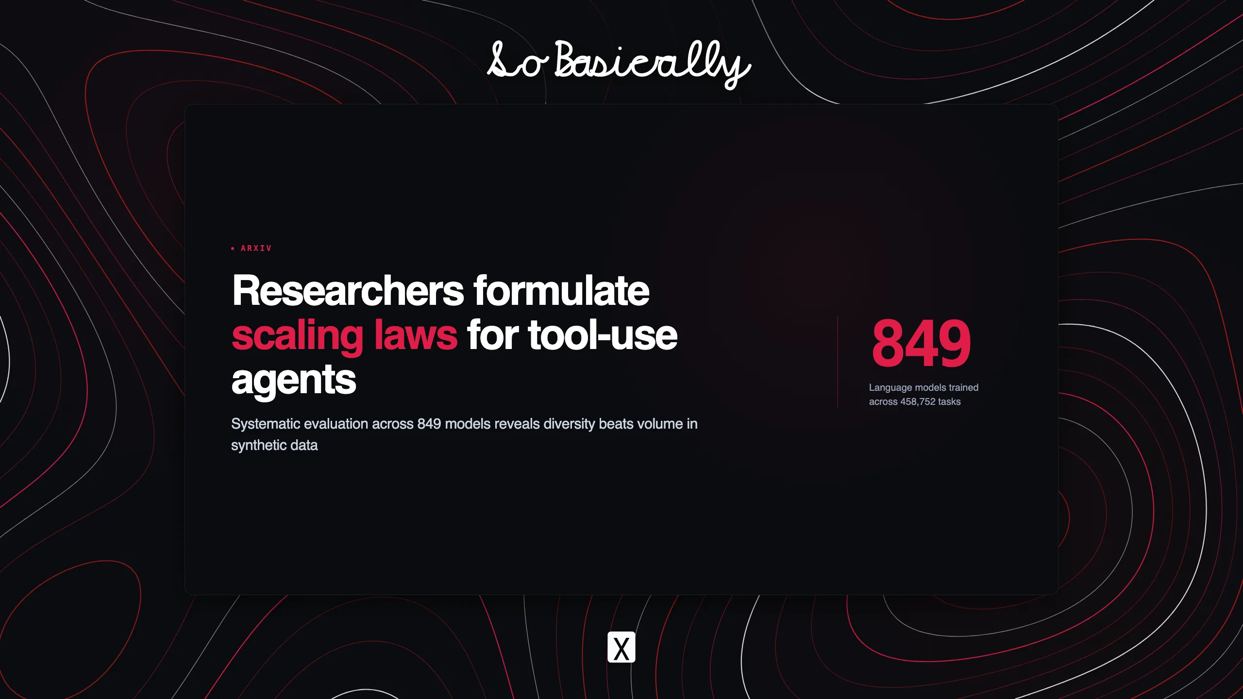 Decision brief card for Researchers formulate scaling laws for tool-use agents