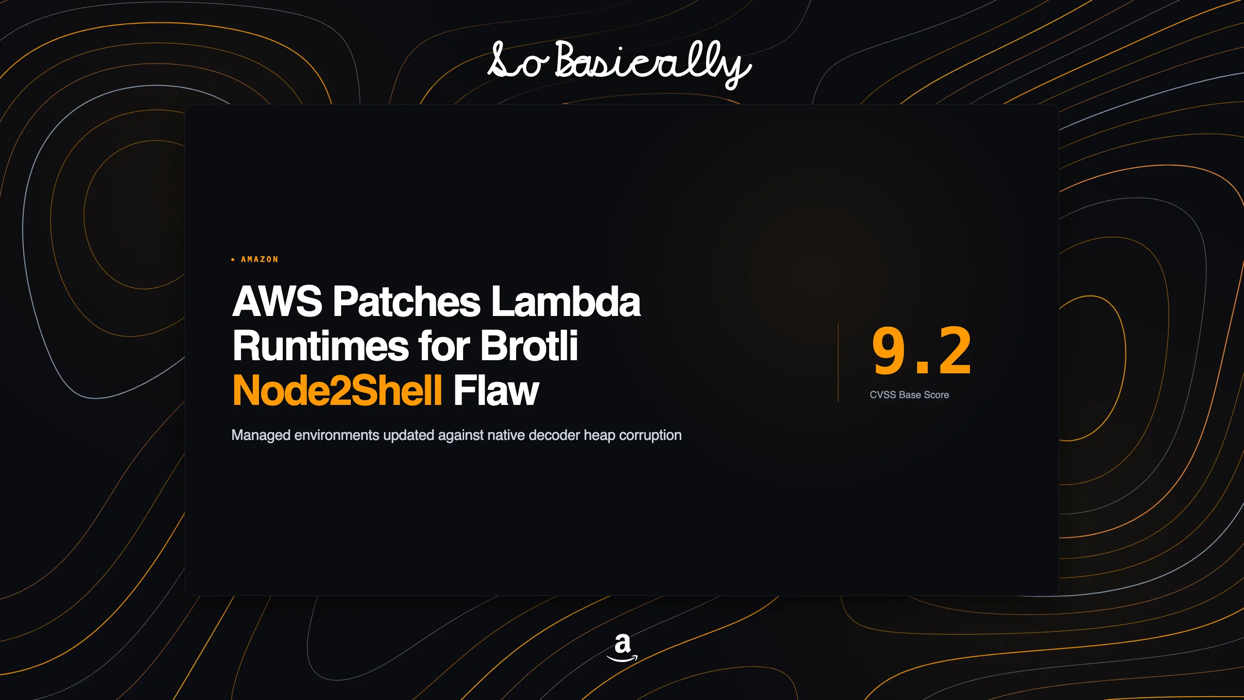 Decision brief card for AWS updates Lambda and container runtimes for Brotli Node2Shell flaw
