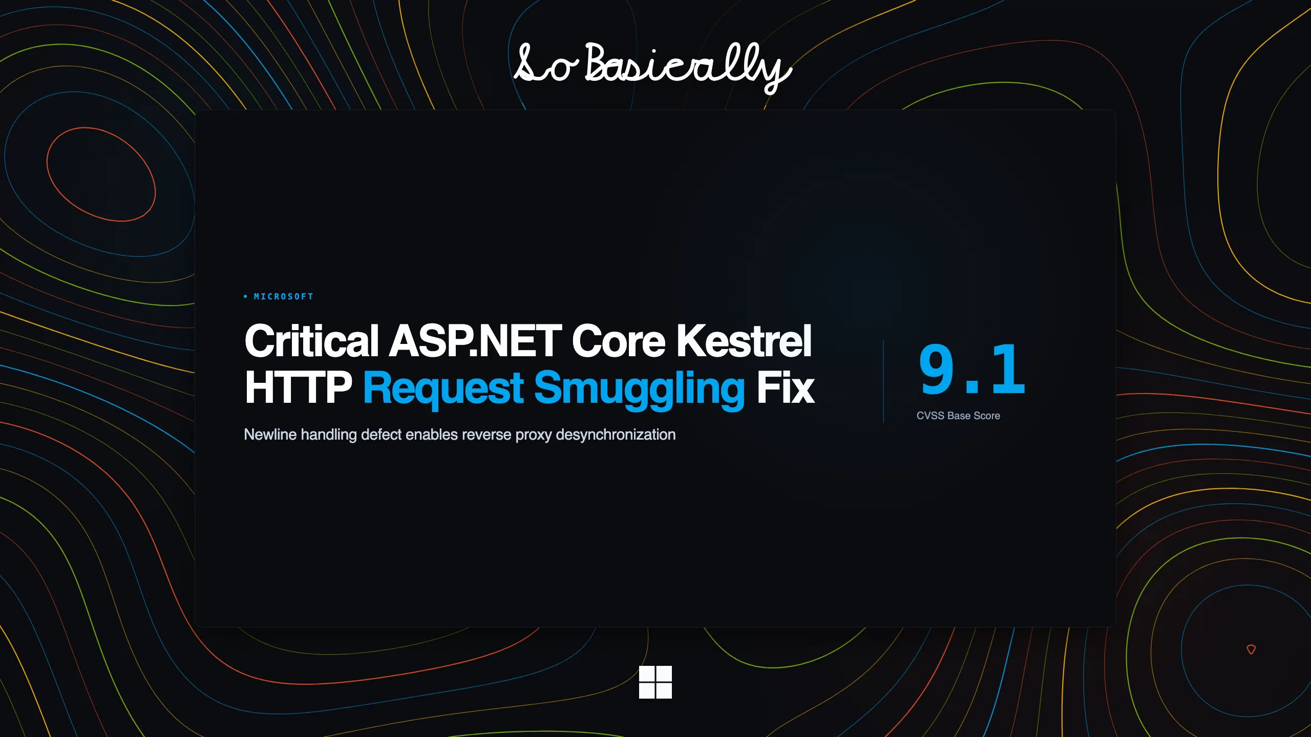 Decision brief card for Microsoft fixes critical ASP.NET Core Kestrel HTTP request smuggling flaw